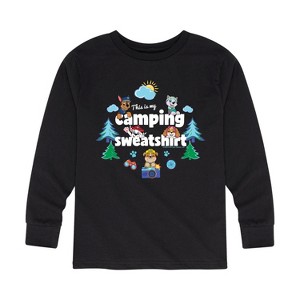 Boys' - Paw Patrol - This Is My Camping Sweatshirt Long Sleeve Graphic T-Shirt - 1 of 4