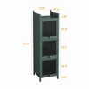 Bella Depot 47.24''W Modern Three-tier Glass Door Cabinet Storage, for Entryway Living Room Bathroom Dining Room - 4 of 4