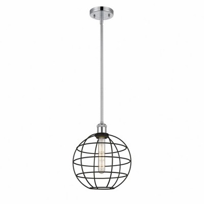 Lake Placid - 1 Light Stem Hung Pendant In Industrial Style-12.5 Inches Tall and 10 Inches Wide