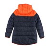 G-III Sports Womens Orange and Blue Split Chicago Bears Parka Coat - 2 of 2