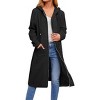 Zeagoo Women's Hoodies Zip Up Long Sleeve Tunic Sweatshirts Casual Oversized Fleece Jackets Warm 2025 Fall Winter Coat with Pockets Black XXXL - 3 of 4