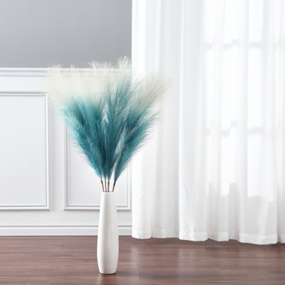 4 PCs Extra Large Faux Pampas Grass Decor, 44 Inch Large Tall Fluffy Artificial Pampas Grass