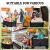 HTUTWOO Collapsible Wagon Cart, Beach Wagon with Big Wheels, Utility Wagon Cart, 400 L Capacity, Heavy Duty 450 lbs - 2 of 4