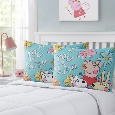 Official Peppa Pig Single Fitted Sheet - 100% Cotton, 200x90x25cm