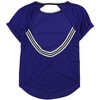 Free People Womens Zephyr Open Back Basic T-Shirt, Blue, Medium - 2 of 2