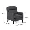 28.25'' Upholstered Club Chair with Waterfall Back, Tapered Legs, Rubberwood Legs and Plush Seating - 4 of 4