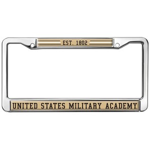 US Military Academy School Logo Full Size Standard License Plate Metal Frame - 1 of 4