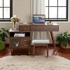 3-in-1 Vanity Desk with Lighted Flip-Top Mirror & Adjustable Cabinet, Makeup Dressing Table with Stool, Dresser with Drawers for Bedroom - 2 of 4