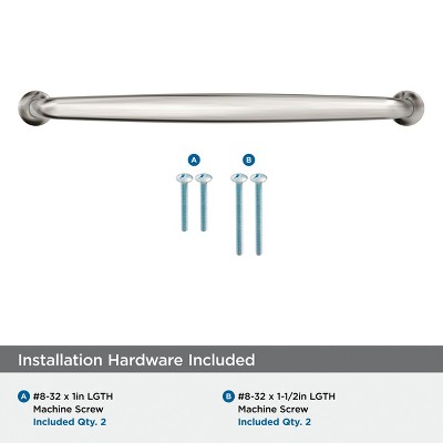 Satin Nickel 8-13/16 inch Modern Cabinet Pull
