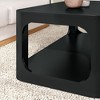 Plank+Beam Solid Wood 48" Modern Rectangular Coffee Table with Storage Shelf - image 3 of 4