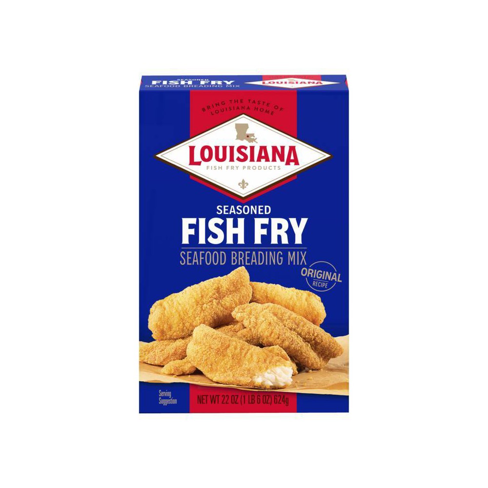 Louisiana Seasoned Fish Fry Breading Mix - 22oz