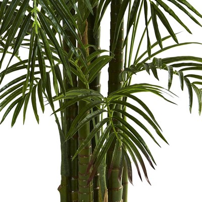 Nearly Natural 6.5ft UV Resistant Areca Palm in Pot