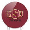 Midwestern Sate Primary Logo Acrylic Cake Topper Party Decoration for Wedding Anniversary Birthday Graduation - 3 of 4