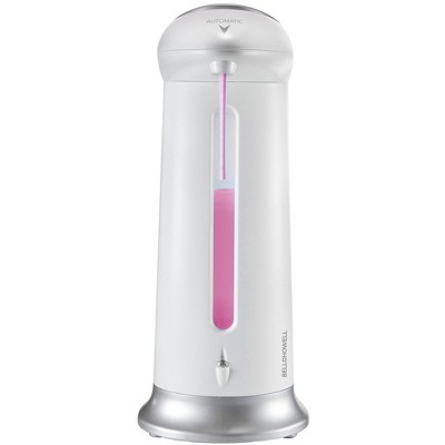 Automatic White and Silver Touch-Free Soap Dispenser