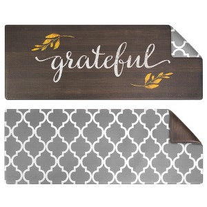 OPUX Anti Fatigue Kitchen Floor Mat, Reversible Waterproof Non Slip Comfort Pad Office Home - 1 of 4
