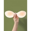TIME HOLLOW Solid Color Silicone Adhesive Bra - Thinly Padded Push-Up Nipple Covers - 2 of 3
