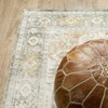 5'3"x7'3" Salina Vintage Medallion Area Rug Gray/Gold - Captiv8e Designs - 4 of 4