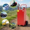 45-Gallon Fuel Transfer Caddy with 12V Pump, Heavy-Duty Rolling Gas Container for Vehicles, ATVs, Equipment - 2 of 4