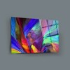 Color Waves Glass Wall Decor – Frameless Free Floating Tempered Glass Panel – Modern Art for Home or Office – Durable Glass Wall Art (27.5”H x 39.3”W) - 2 of 4