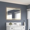 Sapphtopaz Bathroom Wall Mirror,Vanity Mirror with Metal Frame, Wall Mounted Bathroom Mirrors Anti-Fog for Over Sink,Bedroom,Entryway,Living Room - 2 of 4