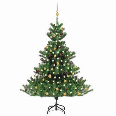 Artificial Christmas Tree Green Polyethylene (PE) Large Ornaments