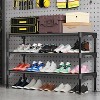 MaseiKar Long Shoe Rack-Shoe Organizer 2 Tier Shoe Rack for Closet Front Door , Stackable Free Standing and Freely Combinable Shoe Storage. - 3 of 4