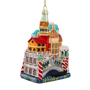 Kurt Adler 5-Inch Venice Cityscape Glass Ornament - 1 of 4