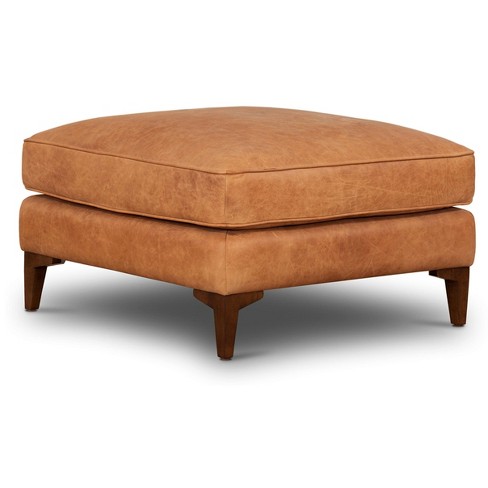 Orange hot sale ottoman target