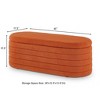 NicBex Modern 43" Boucle Fabric Storage Bench with Oval Shape for Bedroom and Living Room - 2 of 4