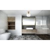 Elegant Lighting Baxter 1 Light Brass Flush Mount With Clear Glass - 2 of 4