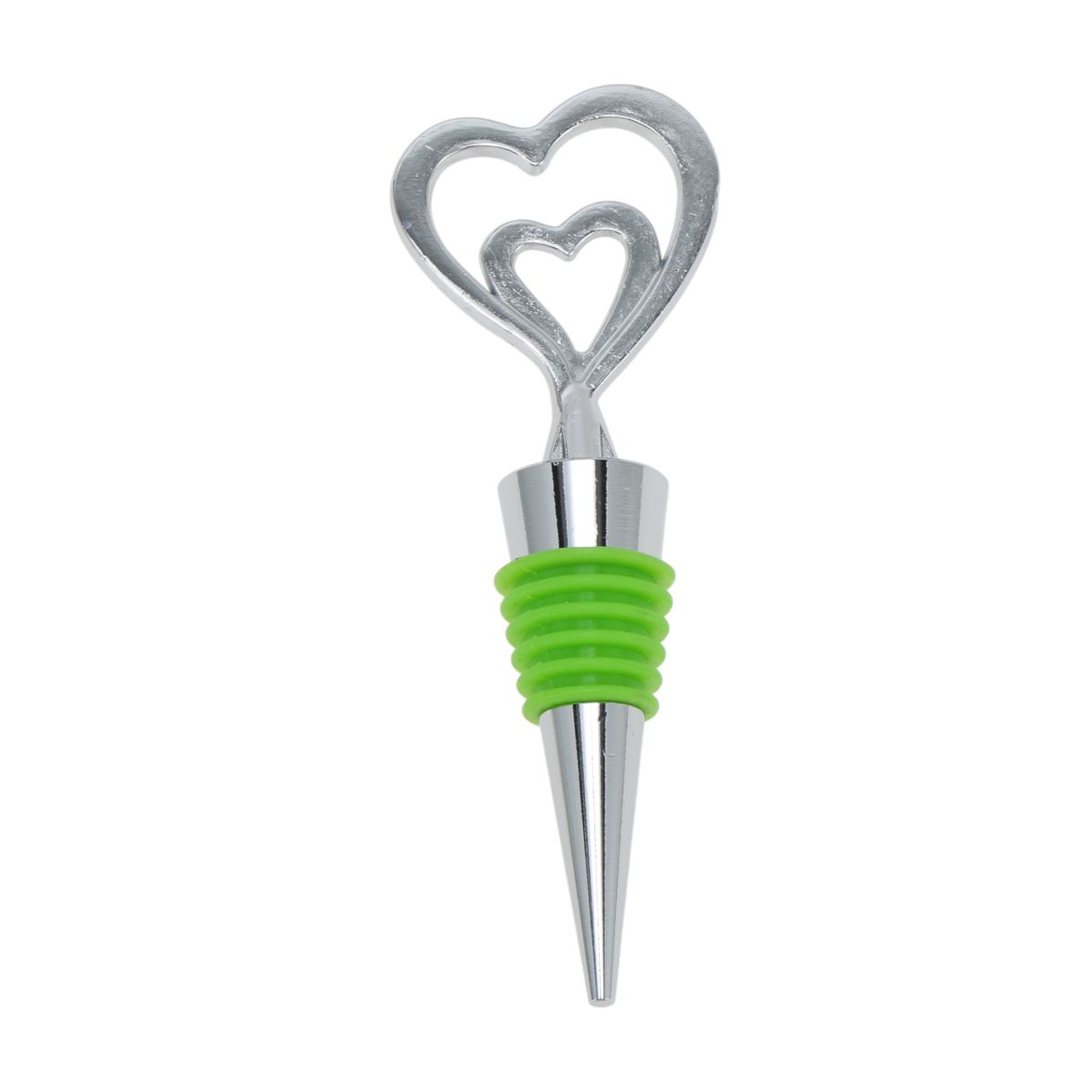 Unique Bargains Double Heart Stopper Aluminum Alloy TPE 4.37"x1.89"x0.79" 1 Pc