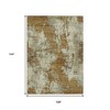 HomeRoots 9' X 12' Terra Cotta And Beige Abstract Washable Indoor Outdoor Area Rug - 2 of 4