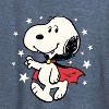Women's - Peanuts - Snoopy Vampire Stars Glow In The Dark Short Sleeve Graphic T-Shirt - 2 of 4