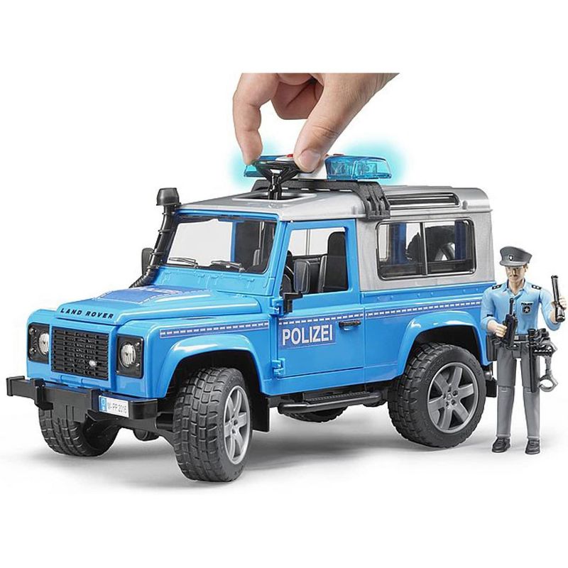 Bruder Land Rover Police Vehicle with Policeman Action Figure, 5 of 7
