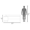 Vynxaria Weir L-Shaped Desk in Melamine, White - 3 of 4