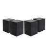 FONTOI End Table Square Column End Table Modern Rustic Accent Table with Textured Wood Look for Living Room Bedroom Patio, Black, 14.25"*14.25"*18" - 3 of 4