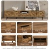 ChicFurnit TV Stands and Consoles Entertainment Center with Storage Cabinets TV Stand Media Console for Living Room, Beige, 78.7"*15.7"*17.7" - 3 of 4