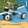 Whisen Kids’ Riding-on Tricycle with Ergonomic Seat, Removable Front Wheel, Bell and Mudguard, Indoor/Outdoor Riding Toy Gift - 3 of 4
