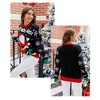 Coolmee Women's Ugly Christmas Sweater Funny Xmas Santa Claus Pullover Top Knit Casual Long Sleeve Sweater - 2 of 4