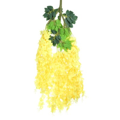 Unique Bargains Fake Wisteria Hanging Flower Artificial Flowers for Home Party Decoration