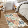 Washable Rug Vintage Floral Floor Carpet with Anti Slip Backing - 3 of 4
