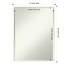 Amanti Art Lucie Petite Bevel Wood Bathroom Wall Mirror - 4 of 4