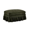 PAGED 35.4" Chenille Fabric Ottoman, Modern Modular Footstool with Detachable Skirt, Entryway Shoe Bench for Living Room, Bedroom - 3 of 4