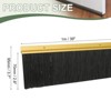 Unique Bargains Aluminum Alloy H-Shape Holder PP Bristle Rust-resistant Door Sweep 1 Pc - 2 of 3