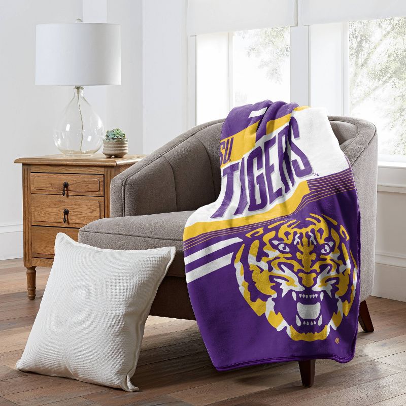 NCAA LSU Tigers Movement Silk Touch 46&#34;x60&#34; Throw Blanket, 3 of 4