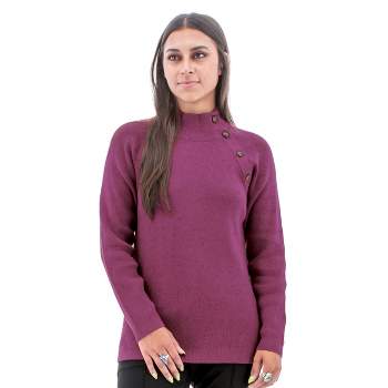 Hope & Henry Womens' Long Sleeve Pointelle Sweater With Bellow Sleeves :  Target