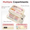 Paaaawaters Large Pencil Case Pouch,Extra Big Pencil Bag with 8 Compartments,Pen Bag Wide Opening - 4 of 4