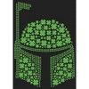 Juniors Womens Star Wars St. Patrick's Day Boba Fett Clover Helmet Festival Muscle Tee - 2 of 4