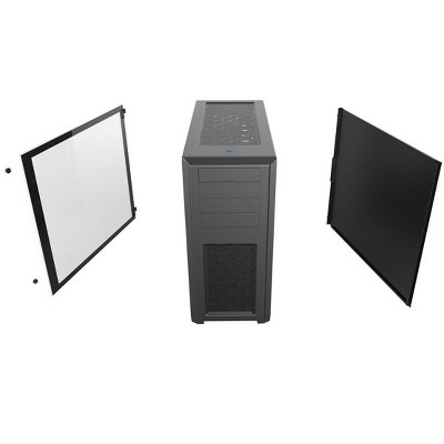 Satin Black Tempered Glass Full Tower Gaming Case