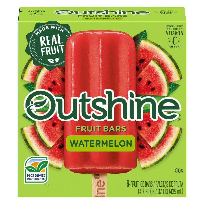Outshine Watermelon Frozen Fruit Bars - 6ct/14.7oz, 1 of 12
